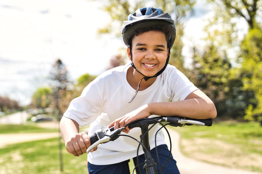 Boy on a bike