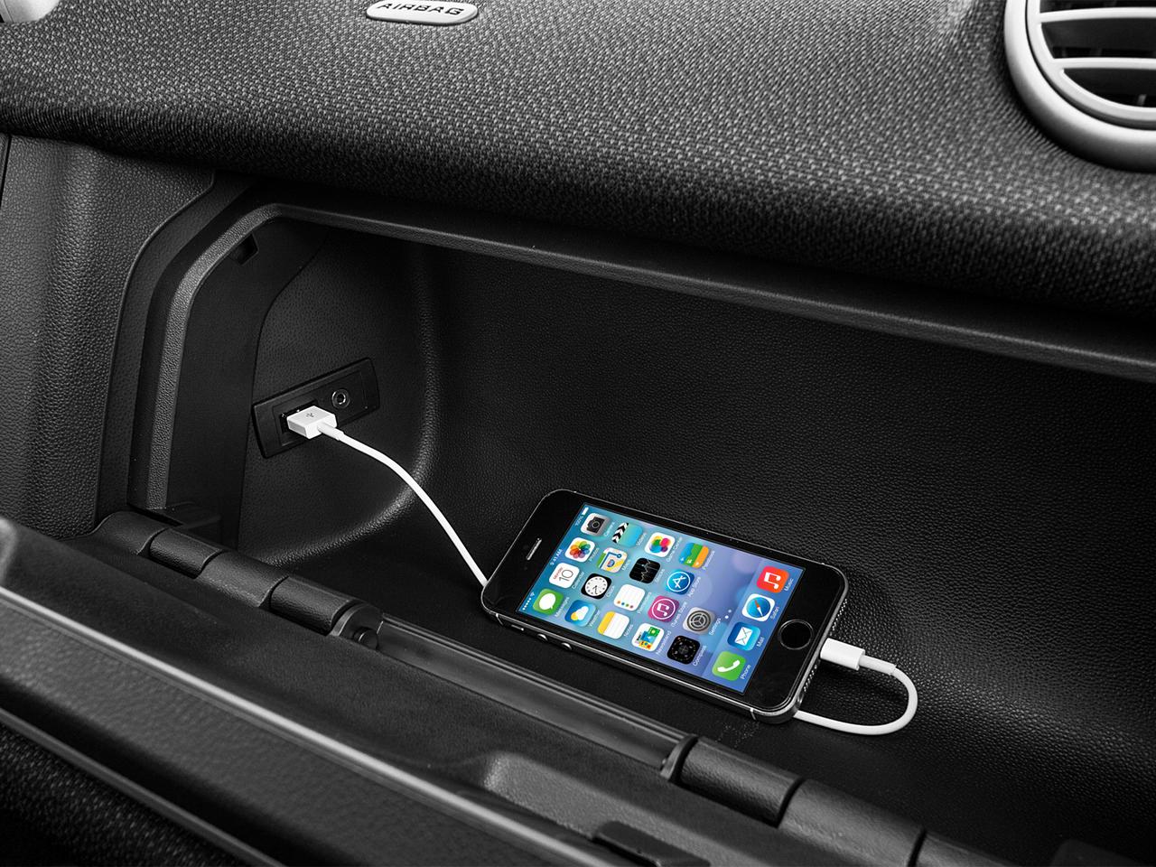 Phone in glove box