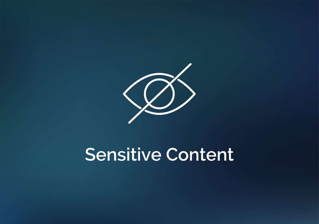 sensitive content icon