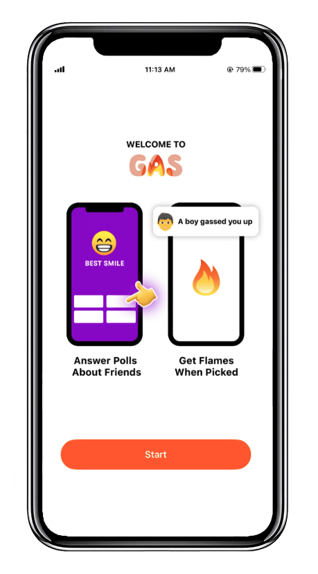 welcome to gas app page